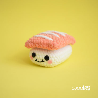 Build-a-Nigiri Tuna, Salmon, Tamago and Shrimp Nigiri PDF Amigurumi Pattern | English/Spanish