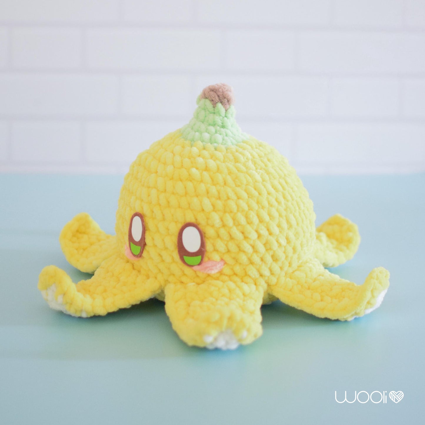 Nano the Banana Octopus PDF Amigurumi Pattern | English and Spanish