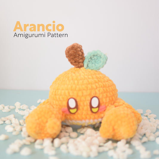 Arancio the Orange Crab PDF Amigurumi Pattern | English and Spanish