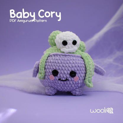 Baby Cory Little Witch Cauldron Amigurumi Pattern PDF | English and Spanish