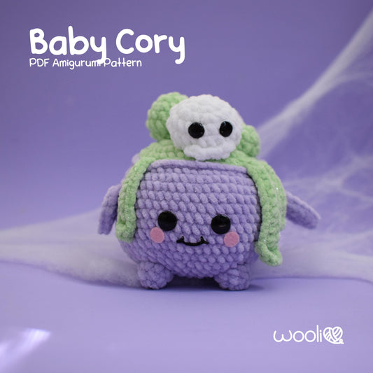 Baby Cory Little Witch Cauldron Amigurumi Pattern PDF | English and Spanish