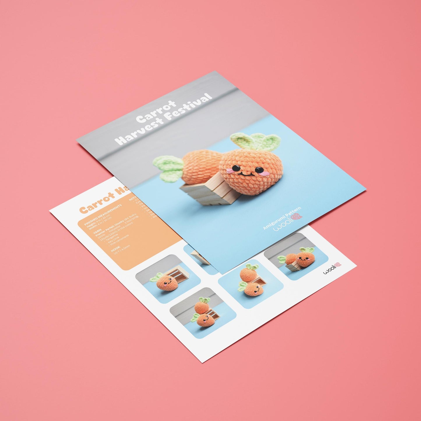 Carrot Harvest Festival PDF Amigurumi Pattern | English and Spanish