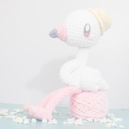 Mr. Flamingo | PDF Amigurumi Pattern | English and Spanish | Summer Flamingo Pattern
