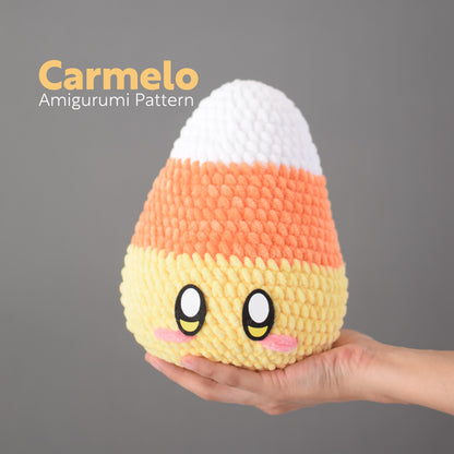 Carmelo the Candy Corn PDF Amigurumi Pattern | English and Spanish