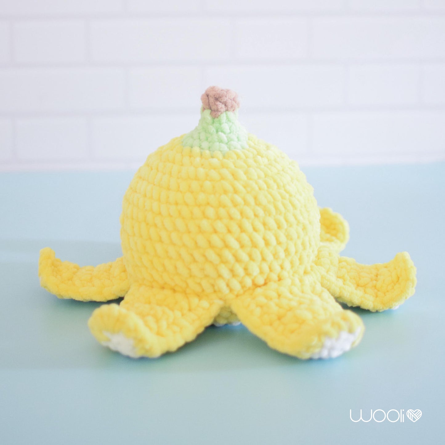 Nano the Banana Octopus PDF Amigurumi Pattern | English and Spanish