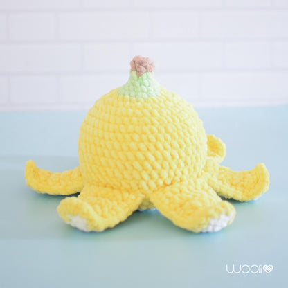 Nano the Banana Octopus PDF Amigurumi Pattern | English and Spanish