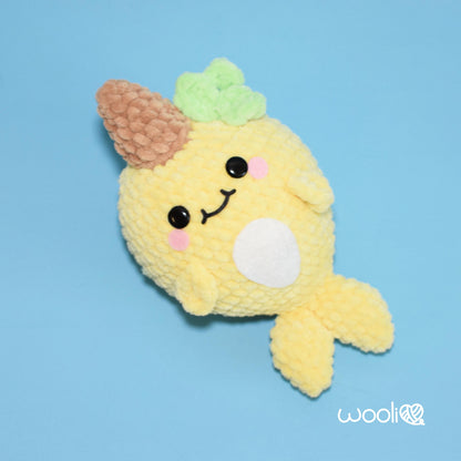 Sorbet Narwhal PDF Amigurumi Pattern | English and Spanish