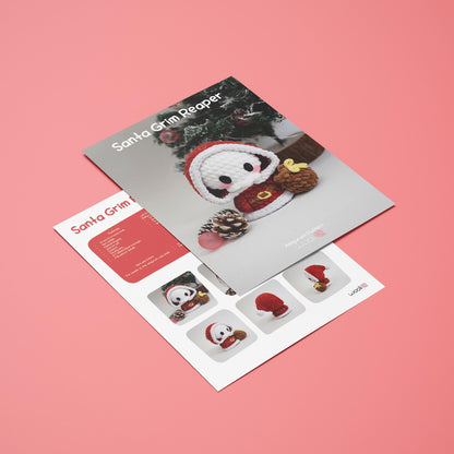 Santa Grim Reaper PDF Amigurumi Pattern | English and Spanish