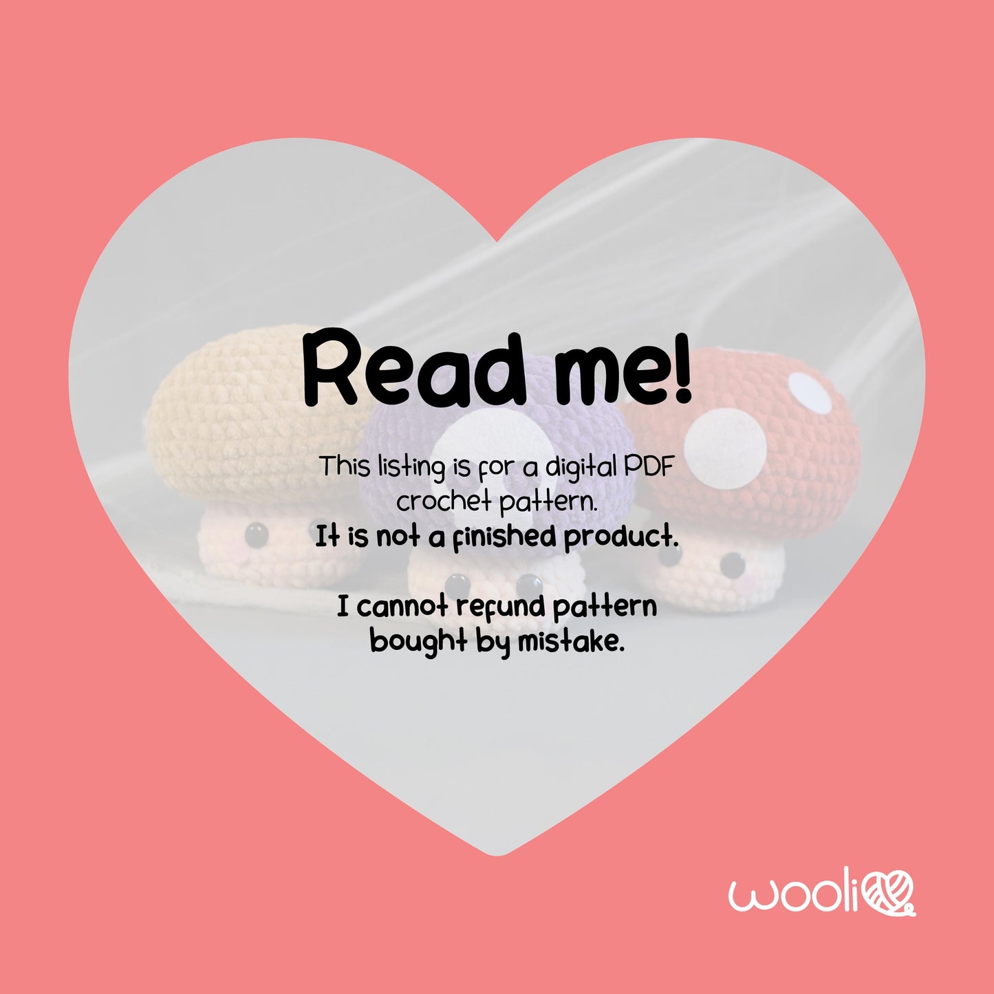 The Fungi Squad Classic, Poisonous, and Spotted Mushrooms PDF Amigurumi Pattern | English and Spanish