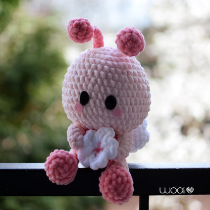 Princess Sakura Cherriblossom Cherry Blossom Flower Bee PDF Amigurumi Pattern | English and Spanish