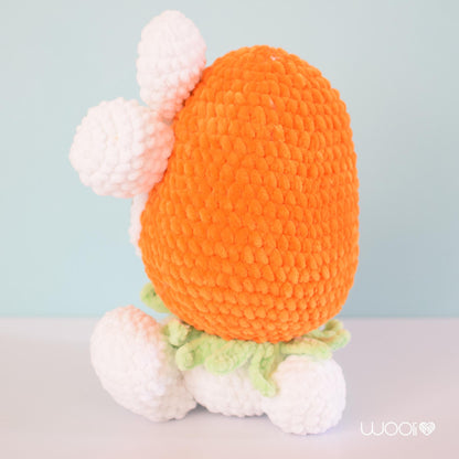 Carrie Bunny stuck in a Carrot PDF Amigurumi Pattern | English and Spanish