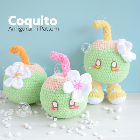 Coquito 3-1 Coconut PDF Amigurumi Pattern | English and Spanish